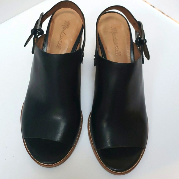 Madewell Shoes - Madewell Black Cary peep toe